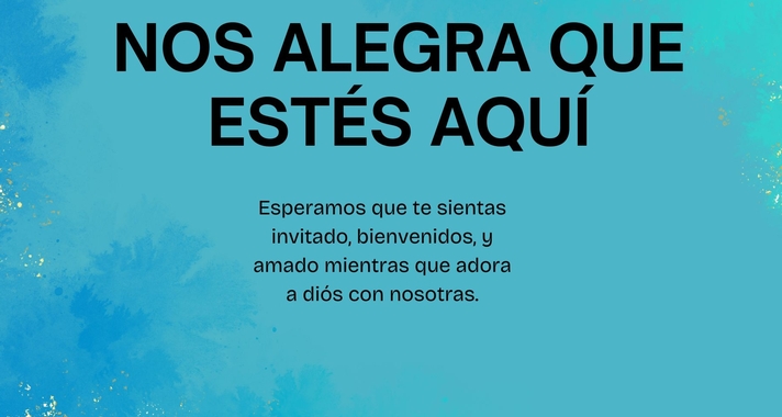 Nos alegra que estés aquí